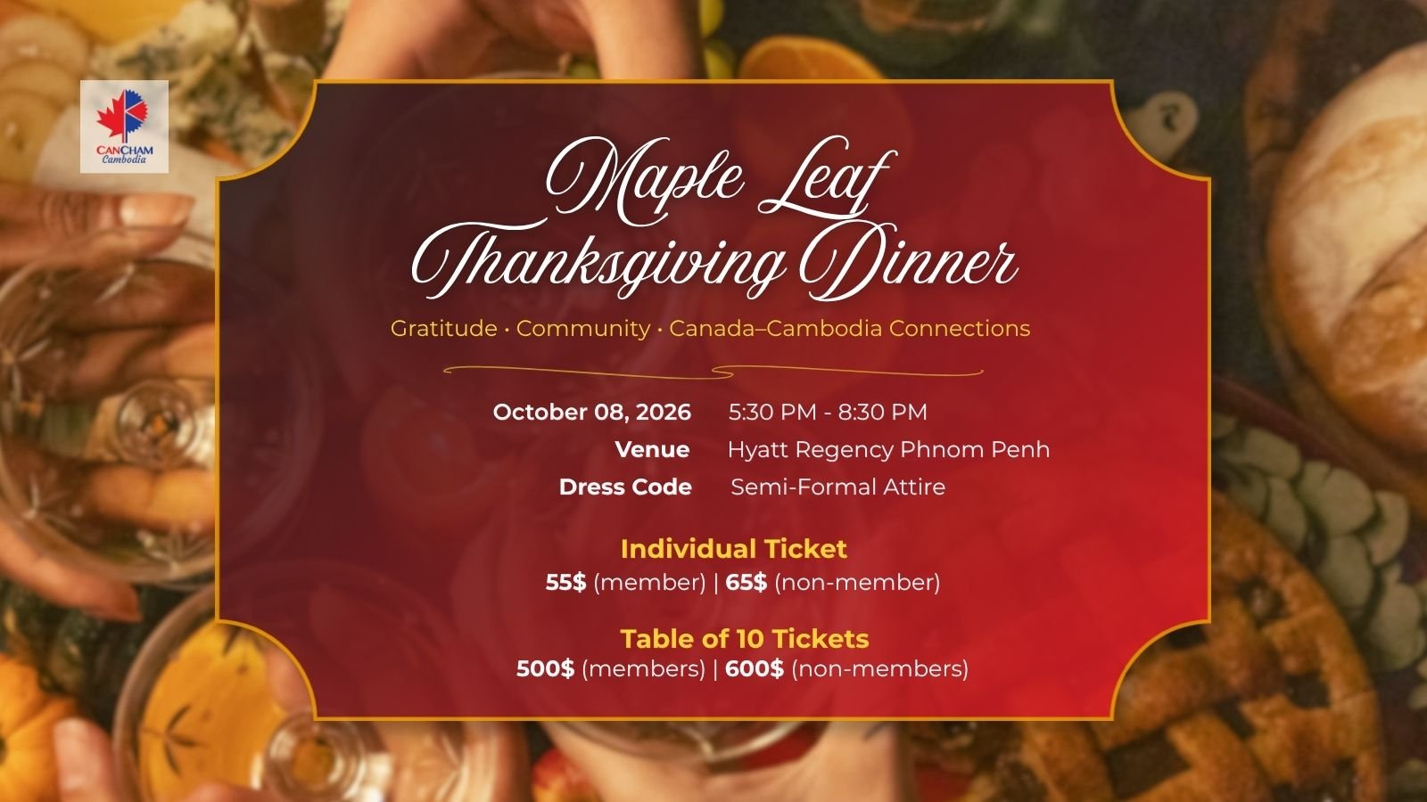 Maple Leaf Thanksgiving Dinner 2026
