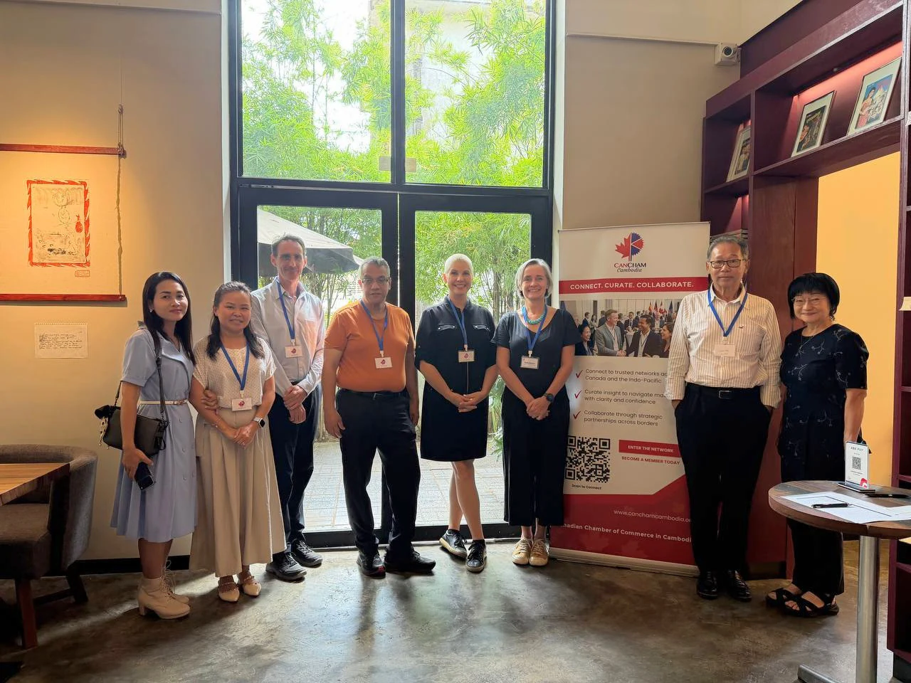Cafe Connect gives members a moment to share business progress